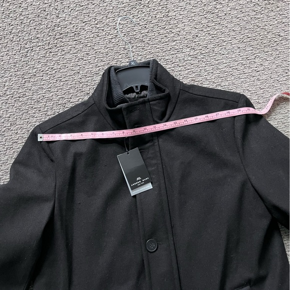 Andrew Marc Men's Black Wool Blent Car Coat - Picture 10 of 16